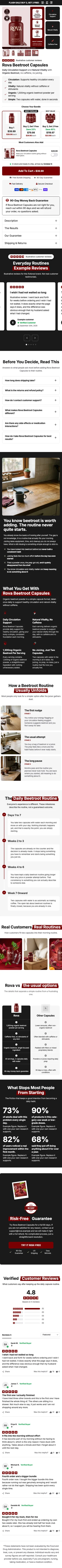 Template 10: Rova Beetroot Capsules